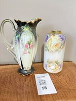 Pitcher and vase full view together