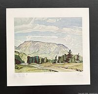 Full lithograph with margins visible