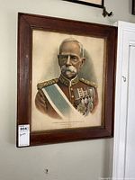 Overall view of framed portrait of Field Marshal Lord Roberts VC