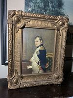 Front view of framed portrait