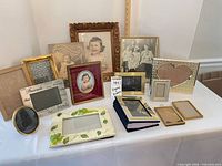 All frames grouped on tabletop showing front view