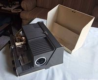 Projector front and case open