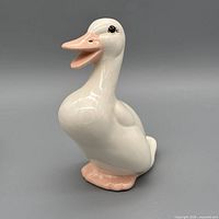 front view of ceramic duck figurine