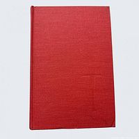 Front cover of red clothbound book