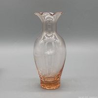 Full frontal of vase showing color gradient and shape