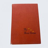 Front board showing orange cloth and gilt title