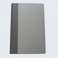 Front cover of gray hardcover book without dust jacket