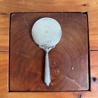 Front view of entire mirror in box