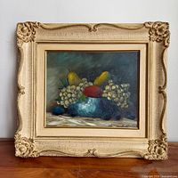 Full view of framed painting