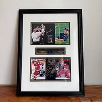 Full view of framed plaque showing layout and frame