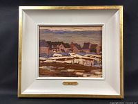 Framed painting front view