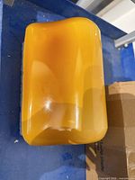 Amber glass shade exterior glossy amber finish