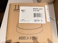 Box top showing Trans Globe branding and model 4121BK line art