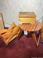 All three wooden pieces together
