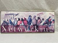 Full view of framed bird print showing entire artwork and frame