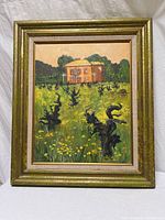 Full view of framed painting