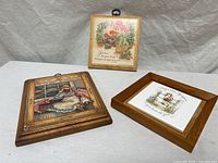 All three framed prints displayed together