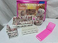 Full set in front of original Beverly Hills Living Room box