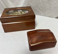 Both wooden boxes side by side
