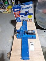Kreg Jig K5 with accessories and box on bench