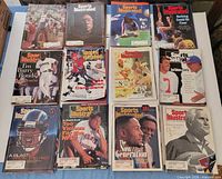 Fifteen of the forty-three Sports Illustrated 1993 issues shown in grid layout displaying various cover athletes