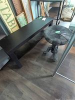 Bench and stool side by side showing overall forms