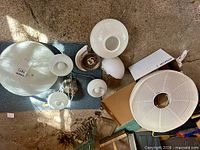 Group view of all fixtures on floor