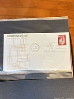 Full view of first day cover showing stamp and design