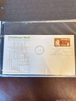 Full view of 1972 Canada Christmas 15¢ first day cover in sleeve