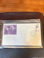 Full view of first day cover inside sleeve
