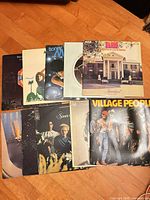 All ten LPs laid out showing front jackets
