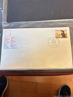 Full view of FDC showing stamp and cancel