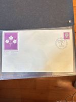 Full view of First Day Cover inside protective sleeve