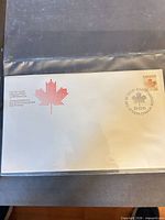 Full view of the first day cover inside sleeve