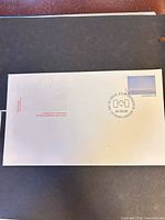 Full view of the first day cover envelope