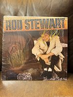Front sleeve in shrink showing artist title and Rod Stewart photo