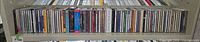 Full shelf view of entire CD lot showing quantity and variety