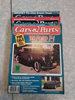 Front covers of three Cars & Parts magazines stacked