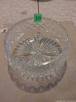 Top view showing diamond pattern, scalloped rim