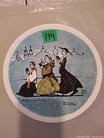 Front view of the Norman Rockwell plate