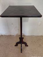 Full view of pedestal game table front