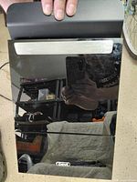Front view of Gevi ice maker showing mirrored panel and logo