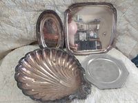 Group shot of four serving platters