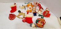 All twelve ornaments laid out for overview