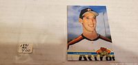 Front view of 1991 Topps Stadium Club Luis Gonzalez card
