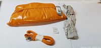 Bag, strap, paper filler, small label