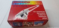 Front of Paasche double-action airbrush set box