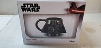 Front of boxed Star Wars Darth Vader mug