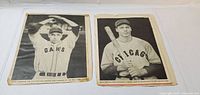 Both vintage newspaper photos side by side