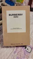 Front view of sealed Burberry Hero box